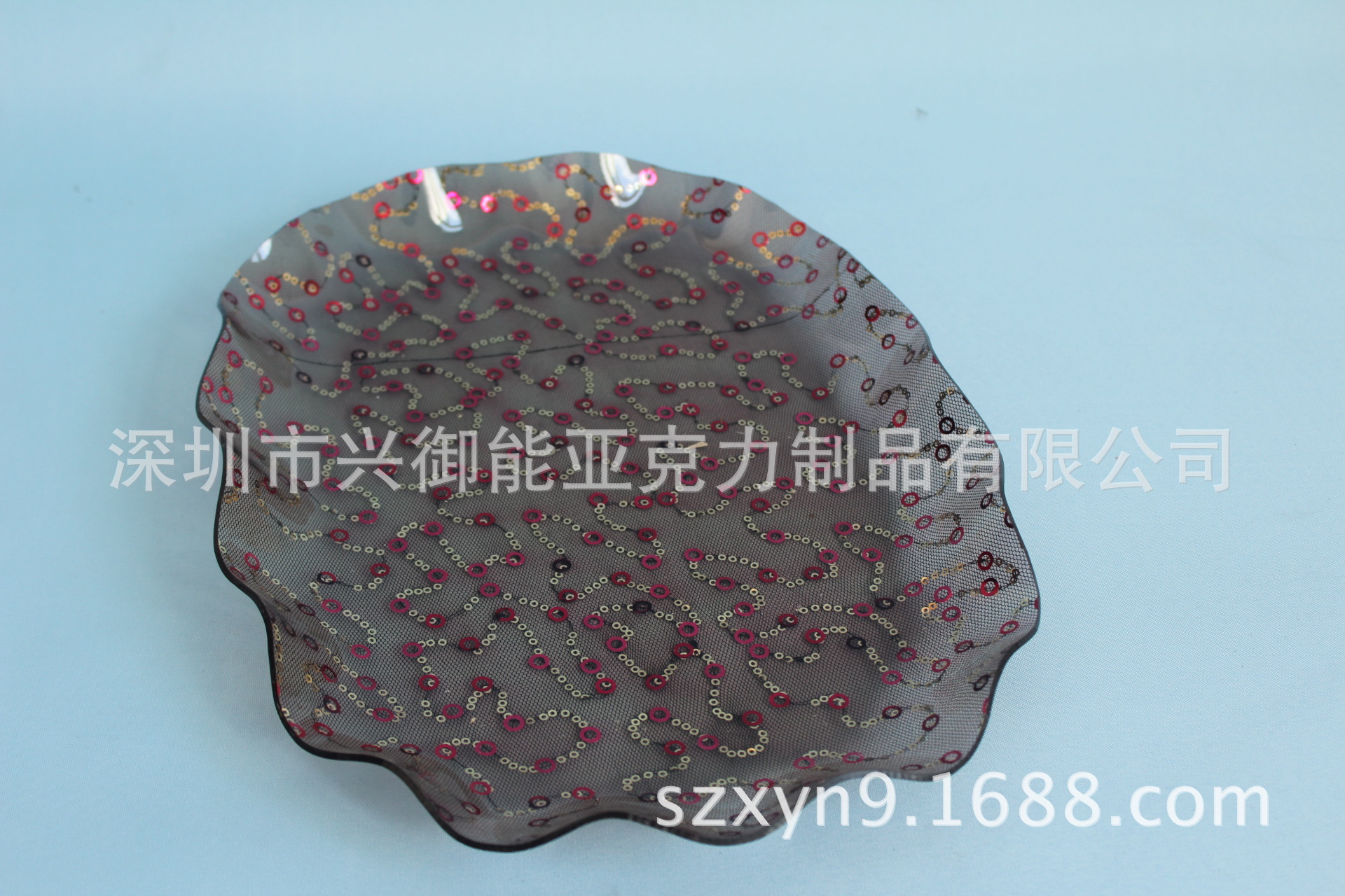 厂家直销亚克力水果盘 点心零食糖果盘 亚克力食品展示托盘