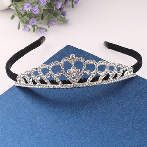 Hair clip hairpin for women girls hair accessories Headband children crown water diamond crown lady headdress women jewelry