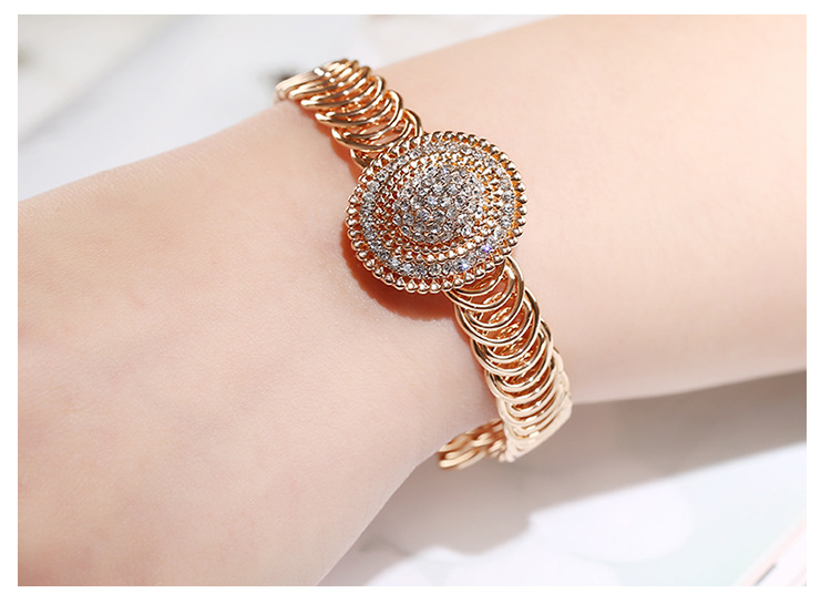 1 Piece Fashion Geometric Alloy Inlay Rhinestones Womenu0027S Bangle