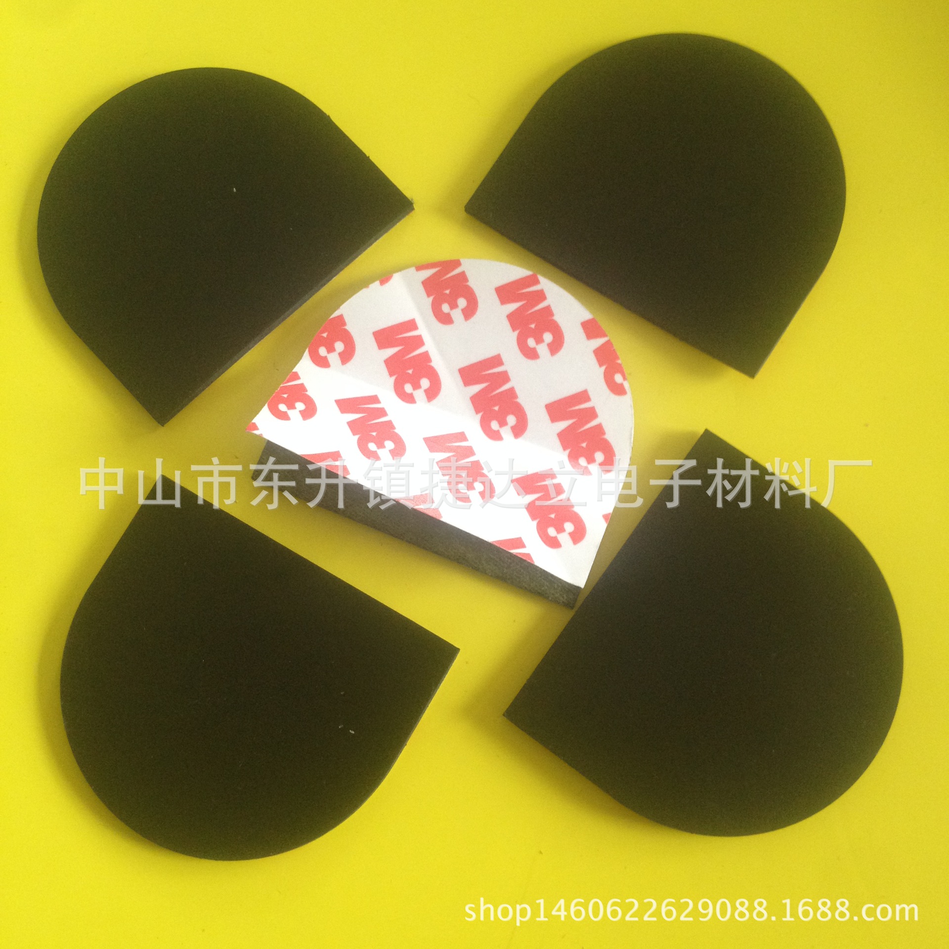 供应 自粘红黑白网纹硅胶垫 自拍夹子橡胶防滑垫 黑色海绵硅胶垫