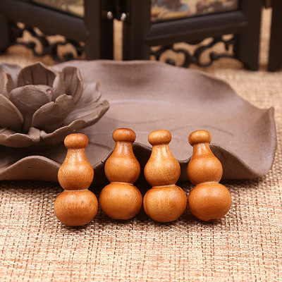廠家批發桃木珠簾葫蘆 門簾葫蘆配飾 隔斷直孔小葫蘆配件