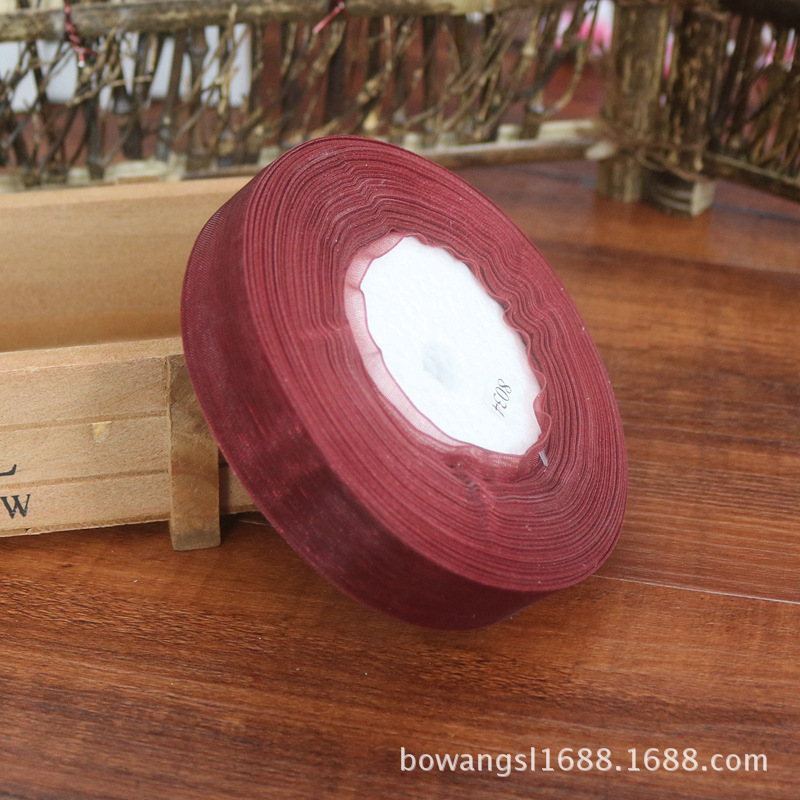 2,5 cm cinta de nieve al por mayor regalo flor hornear decoración cinta hecha a mano DIY cinta decoración de la boda multicolor