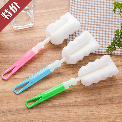 Esponja ventosa cepillo Taobao regalo engrosada mano libre cepillo de limpieza fuerte 3 colores colgando cepillo de botella de agua image 7