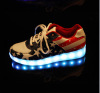 Fluorescence lightweight sneakers for beloved suitable for men and women, Korean style, wholesale