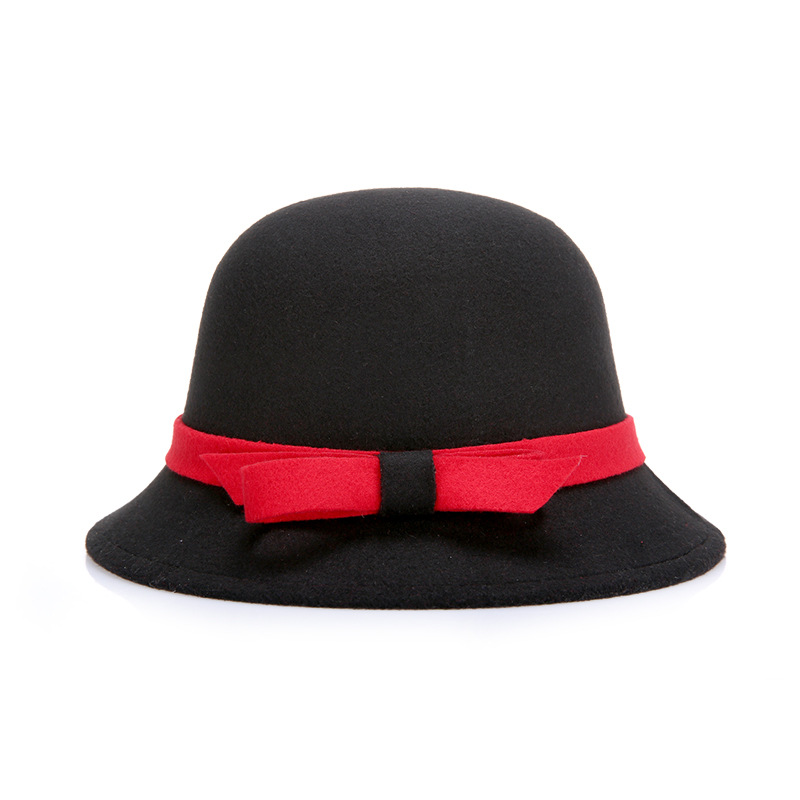 2020 Otoño e Invierno Nuevo estilo coreano sombrero de lana sombrero de moda simple moda sombrero de mujer sombrero de cuenca entrega de una pieza