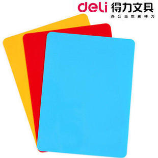 Deli 198*298 мм Pad A4 Пластиковая доска для пластиковой закладки RE -написание opaque Yellow, Red и Blue Proad 9353