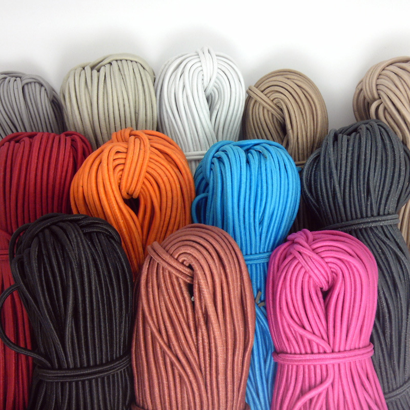 厂家批发 国产橡胶松紧绳 2.5mm 颜色规格齐全 服装鞋用