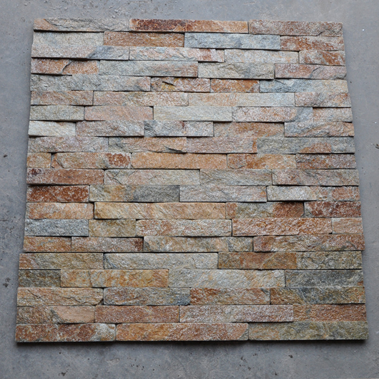 锈石英粘接(胶粘)条型文化石2-2