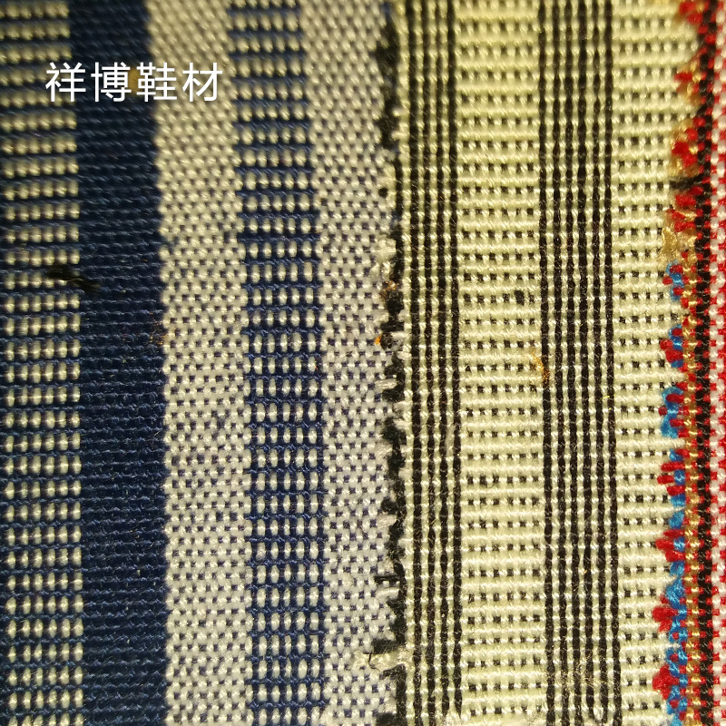 高精密色织提花布料 色织提花布料 民族色织条纹布 鞋帽家居面料