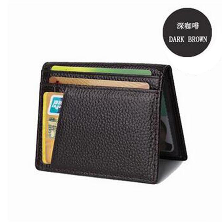 Fábrica primera capa de piel de vaca titular de la tarjeta genuino de piel de vaca cubierta de la licencia de conducir de vaca delgada cubierta de la tarjeta bancaria Certificado conjunto cubierta de la tarjeta de autobús