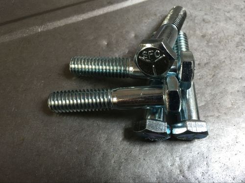 High-strength 8.8 grade, Euro standard 5, galvanized UNC bolts, SAE/British metric hex head, 5/16-18 series