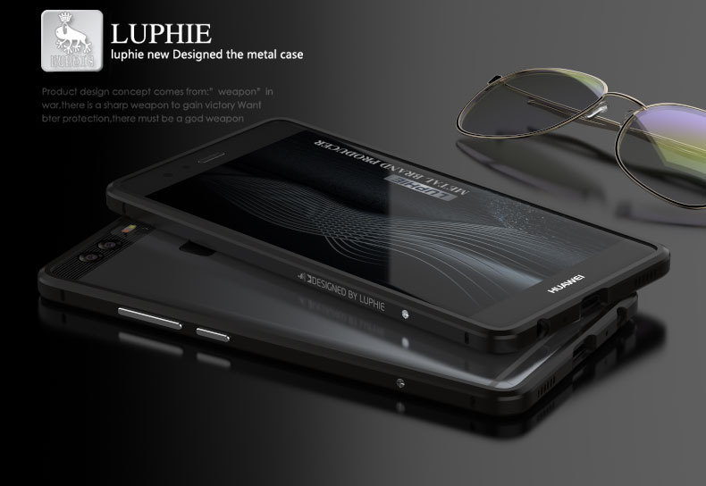 Luphie Blade Sword Slim Light Aluminum Bumper Metal Shell Case for Huawei P9 & Huawei P9 Plus