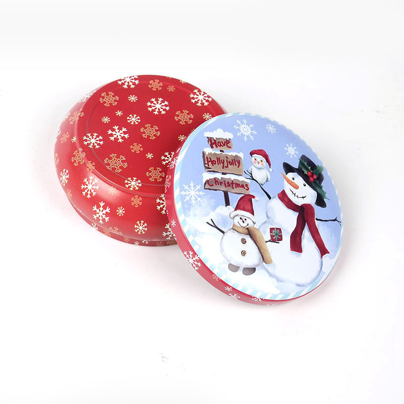 圣诞款马口铁盒 糖果盒 零食烘焙手工曲奇饼干盒 套盒