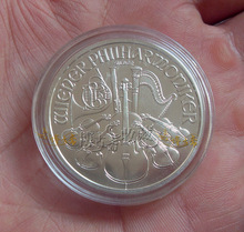维也纳爱乐团银币适用 塑料圆盒 钱币盒 内径37mm 外径41.3mm