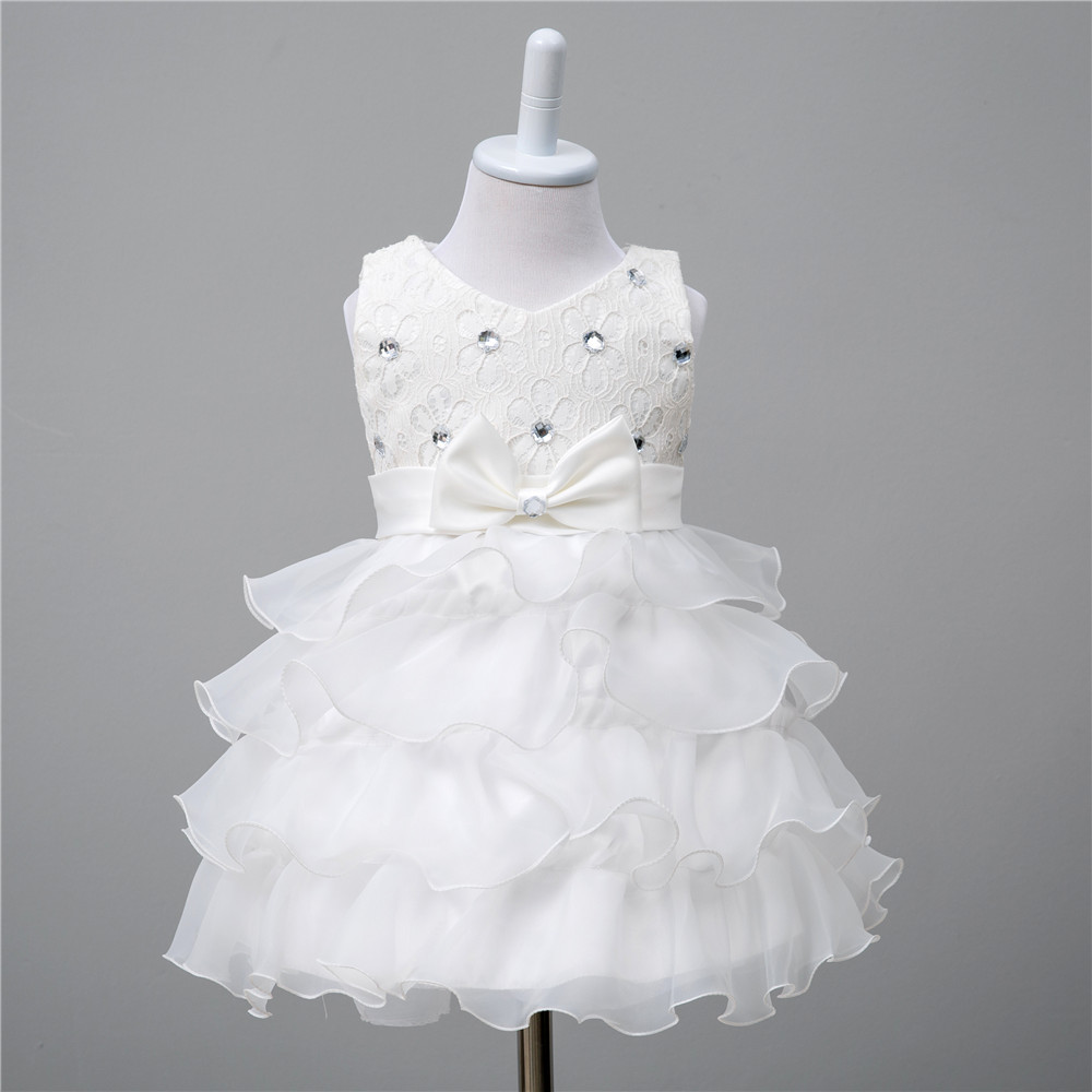 欧美童装花朵女童连衣裙儿童礼服婚纱花童公主裙子一件代发批发网