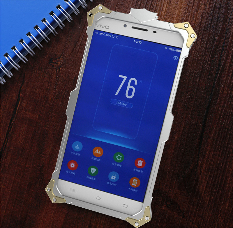 SIMON THOR Aviation Aluminum Alloy Shockproof Armor Metal Case Cover for vivo V3Max & vivo V3