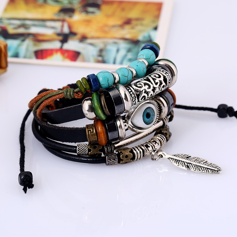 Ethnic Style Multi-layer Leather Bracelet