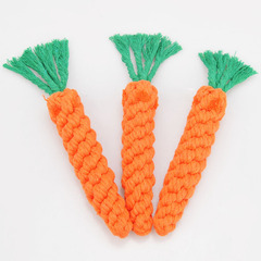 Pet Toys Dog Chew Toys Dog Dental Cleaning Carrot Toys Cotton Rope Dog Toys Teddy Rope Chewer