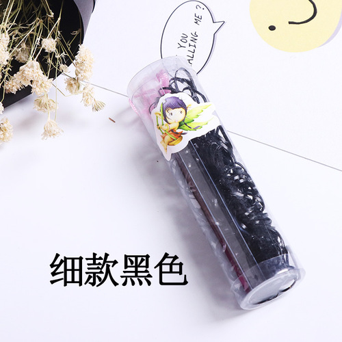 Thin Korean style hair accessories small bucket disposable rubber band hair thin hair band hair rope children's headwear headband