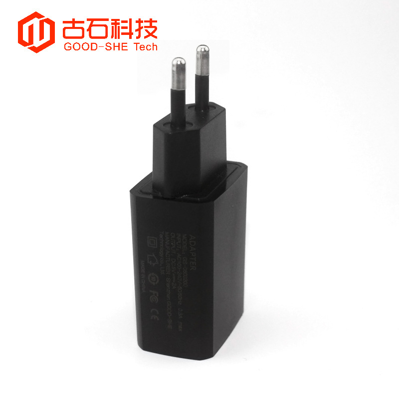 過CE/FCC認證歐規(guī)充電頭 5V2A手機USB充電器 投影儀衛(wèi)星機頂盒