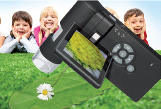 手持便携式带屏可录拍照电子数码显微镜USB/AV输出 支持苹果系统|ms