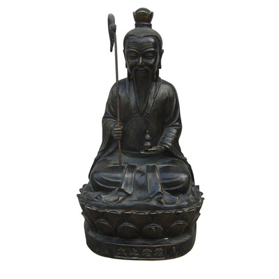 家居装饰办公铜器金属工艺品纯铜太上老君摆件