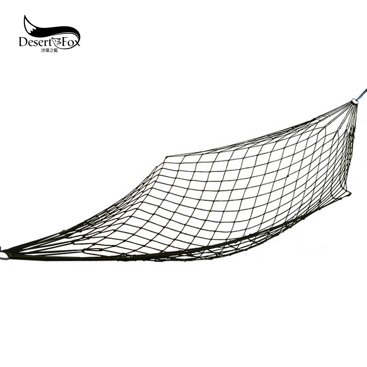 direct deal outdoors Bold Nylon rope Netbag Hammock Single Mesh Hammock Nylon mesh bed Send tying