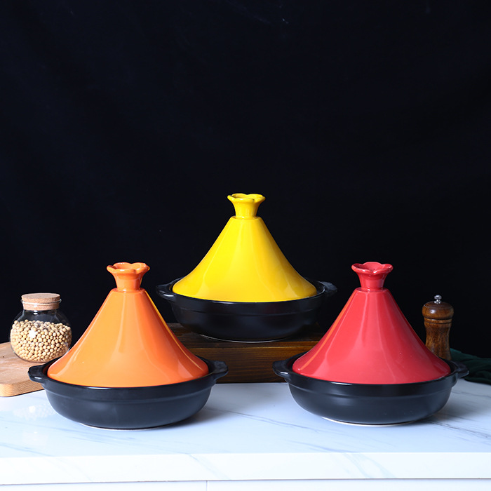 Large Tagine Pot Claypot Rice Casserole High Temperature Resistant Ceramic Soup Pot Casserole Stone Pot
