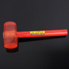 Manufacturer supplies transparent leather hammer, ceramic tile and wood board installation hammer, wooden handle rubber hammer wholesale quality assurance