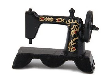 Gzdollhouse [Черная настольная головка швейной машины] Кукольный домик своими руками модель аксессуары Мини Одежда автомобиль