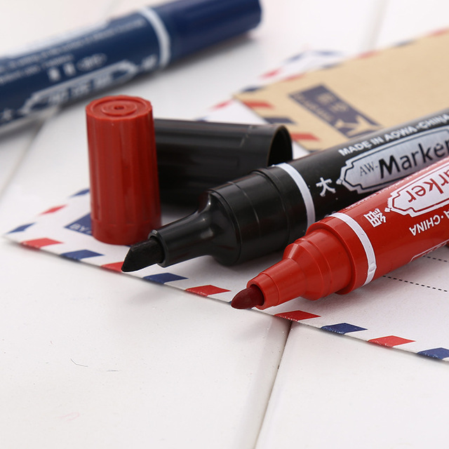 150 bút chì dầu đôi bút lớn bút POP bút mịn và bền viết hậu cần bút đầu bút vuông hai tùy chọn Bút quảng cáo