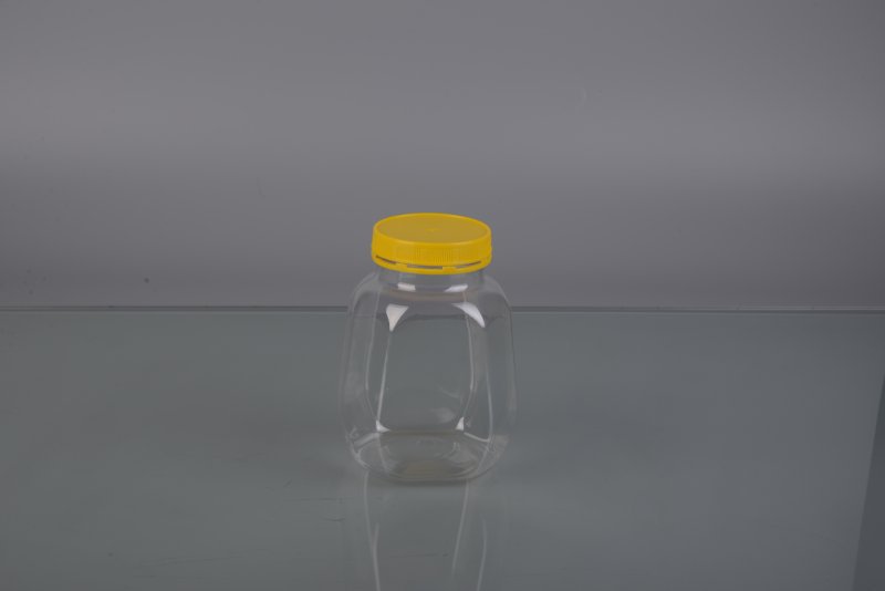 【T118】650ML透明六角瓶 塑料瓶 糖果 干果 食品 蜂蜜 杂粮粉瓶