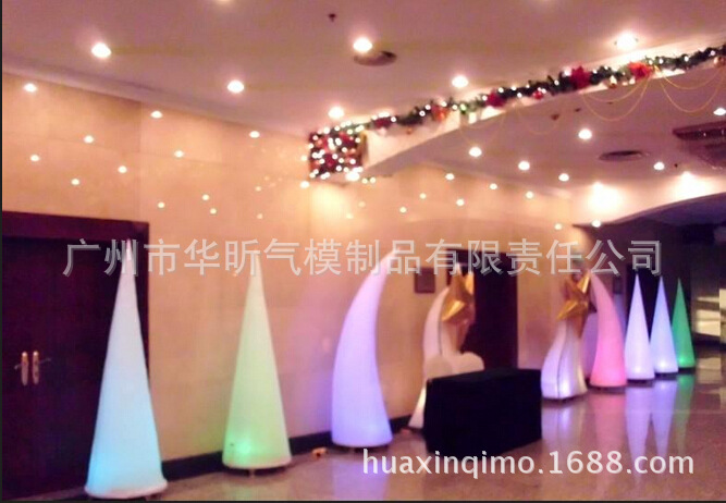 厂家发光气模 节日装饰用品 充气灯光柱气模
