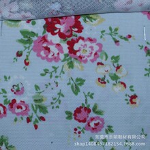 DB6022现货供应玫瑰花 10N全涤帆布箱包 鞋材箱包手袋布料
