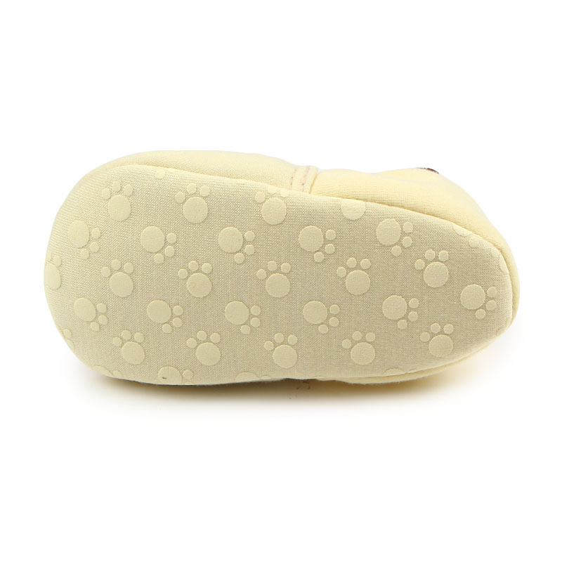 Babyskor med halkfri sula med rosett och bi_voghion.com