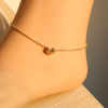 Fashionable elegant cute accessory, short golden necklace, chain for key bag , wholesale