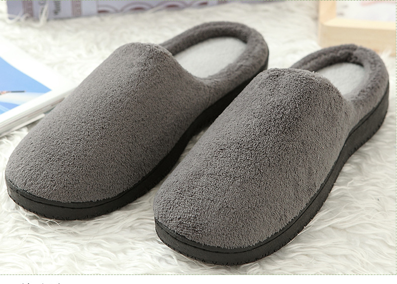Hausschuhe aus Fleeceplüsch für Damen und Herren, für den Sommer, Frühling, Outdoor, leicht, gemütlich, maschinenwaschbar, Memory Foam_voghion.com