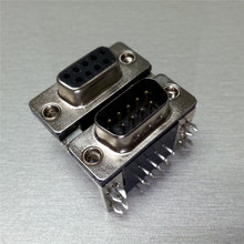 優聯康雙胞胎D-SUB連接器,DR9母+DR9公 8.89 彎腳PCB板插板焊接