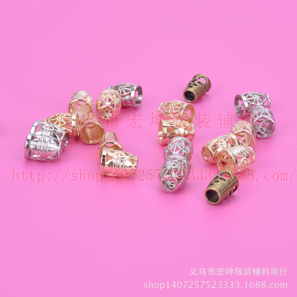批发合金属羽绒服吊钟大衣宫廷绳扣卡扣钮扣绳子挂头束帽子挂坠物