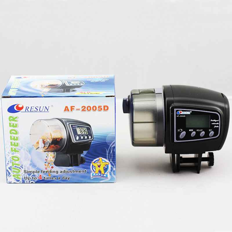 鱼缸自动喂食器日生RESUN喂食器AF-2005D水族箱定时喂鱼器投食器|ms