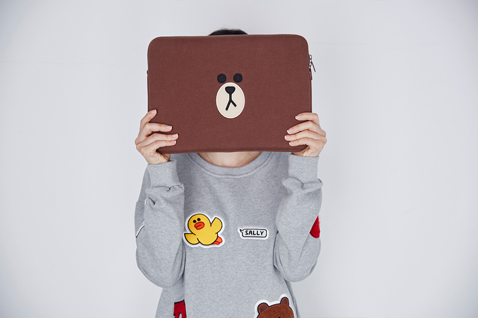 NEW iPad Cases linefriends brownie MacBook case iP