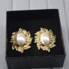 Earrings from pearl, accessories, new collection, Korean style