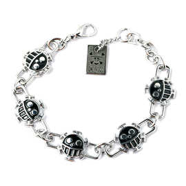 Ebay速卖通热销 动漫周边海贼王 onepiece笑脸标志合金手链批发