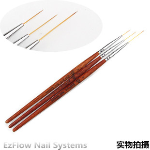 Nail art tools nail art pen straight line drawing pen brush nail art mink hair drawing pen nail polish drawing pen 3 Pack