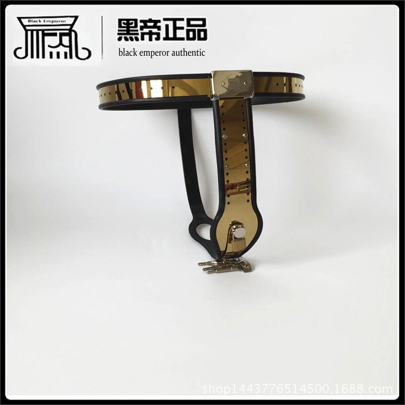 女T钛金不锈钢贞操带.左侧面