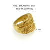 Ring stainless steel, retro accessory, European style, wholesale