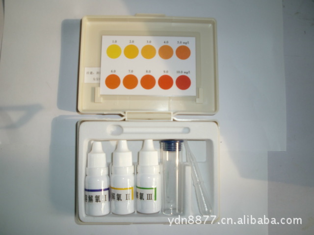 现货溶解氧比色盒/水中溶解氧含量测试盒 1-10mg/l