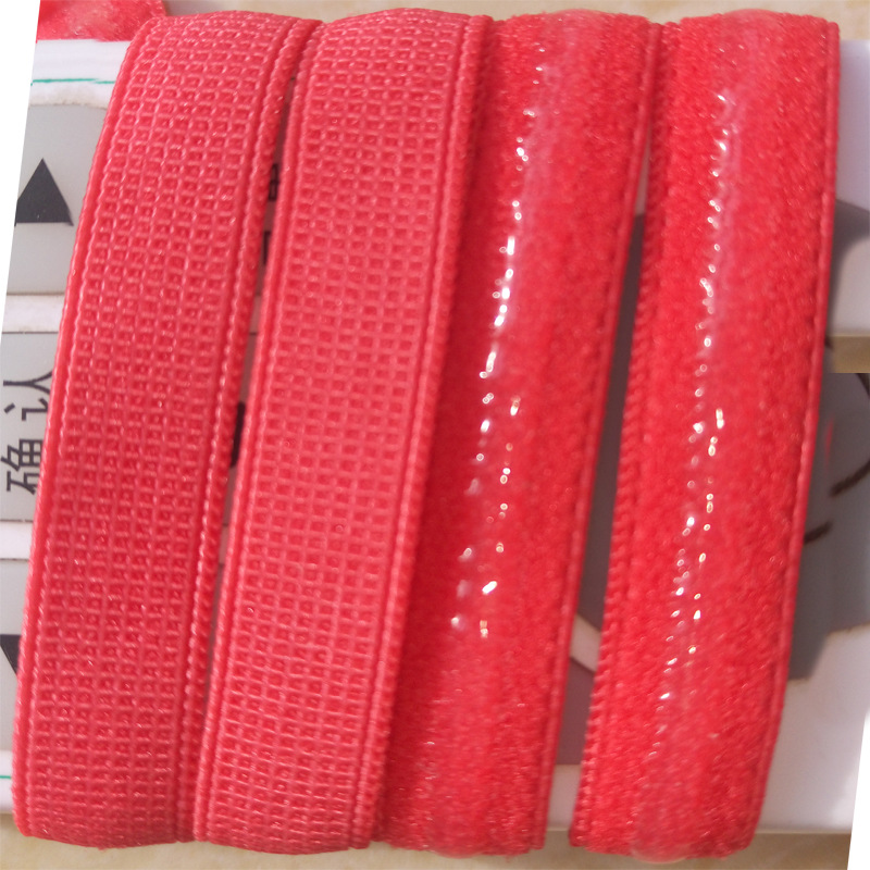 Fabricante en stock Negro Blanco alto elástico grueso de silicona antideslizante con línea epoxi antideslizante banda elástica al por mayor