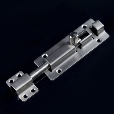 厂家批发不锈钢耐用防盗插销 4寸中方插销门栓  门窗五金弹簧合页|ms