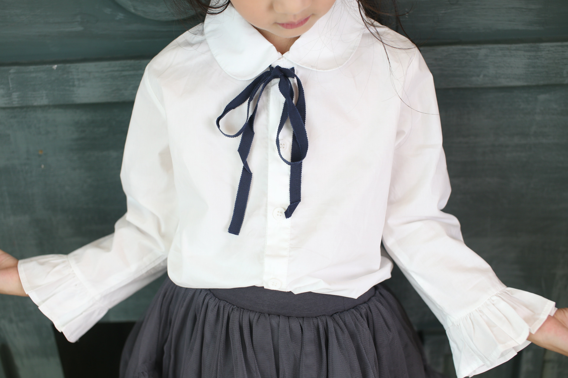 Chemise fille à manche longue - Ref 2084887 Image 9